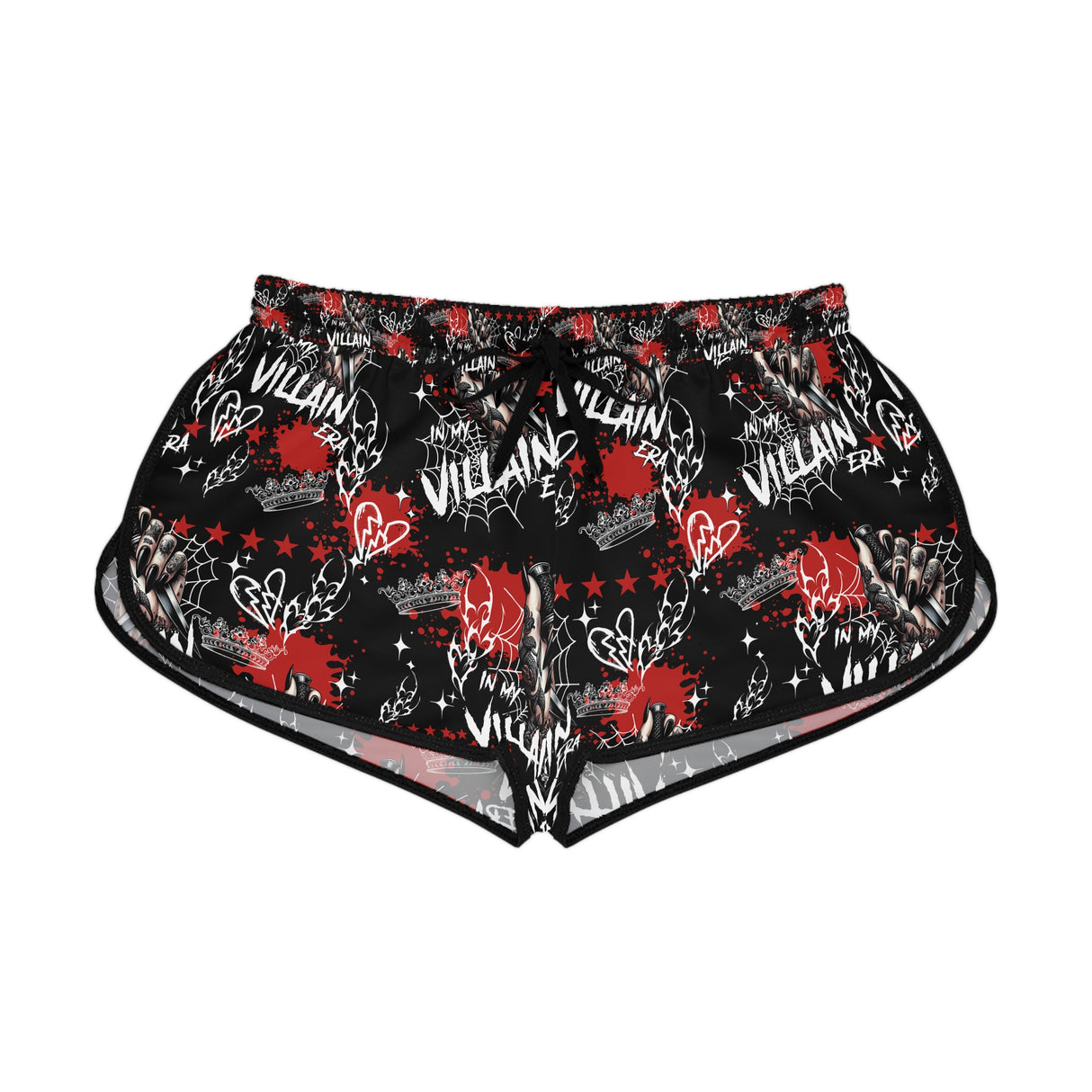 Women's Relaxed Skull Print Shorts - In My Villain Era