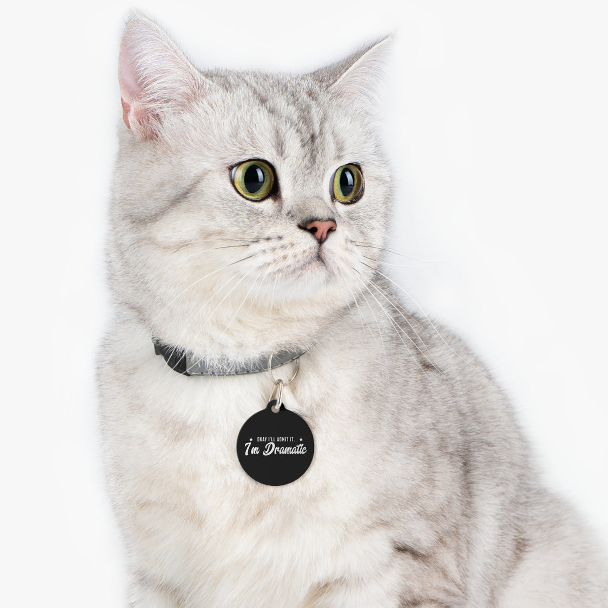 *BLACK*Okay, I'll Admit It, I'm Dramatic Pet Tag - Unique Dog & Cat ID Tag