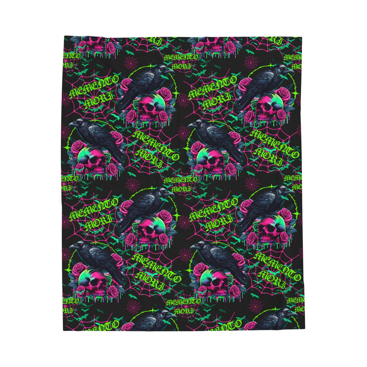 Gothic Velvet Throw Blanket, Cozy Halloween Decor, Soft Plush Bedding, Unique Gift for Her, Festival Home Accessory