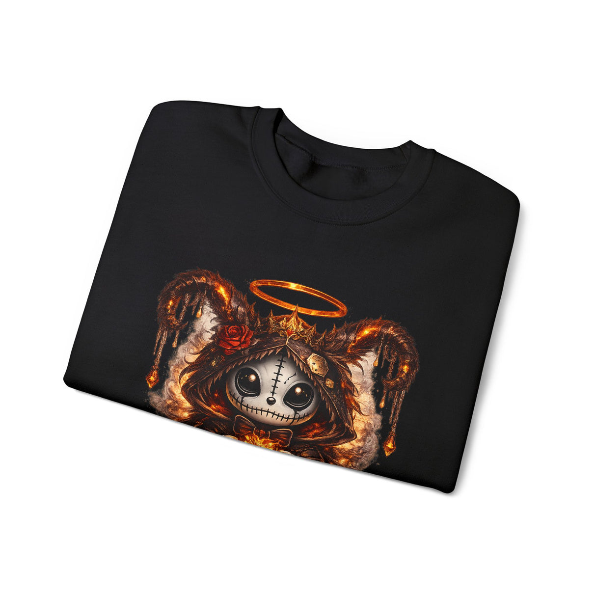 Leo Zodiac Skeleton Jester Crewneck Sweatshirt | Astrological Scorpio Style