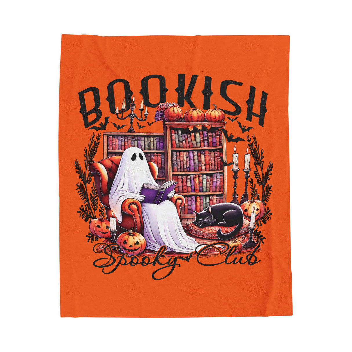 BOOKISH SPOOKY CLUB Velveteen Blanket