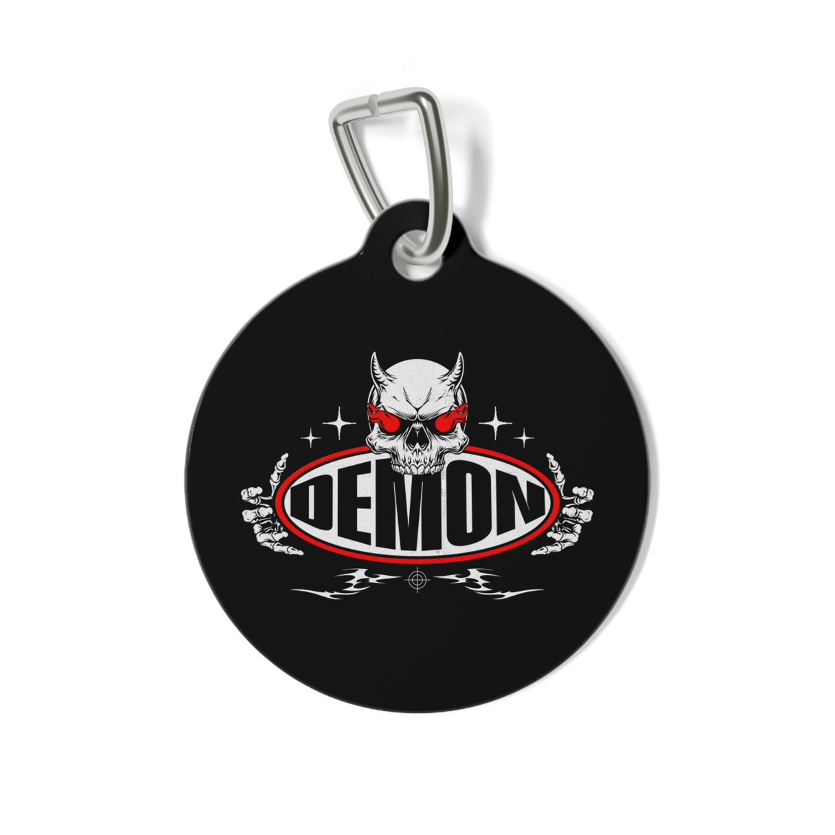 *BLACK*Demon Angel Pet Tag - Unique Dog & Cat ID Tag