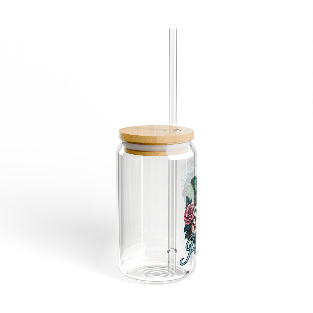 *EXCLUSIVE* UNLOCK YOUR INNER POWER - Sipper Glass - 16oz with Tattoo-Inspired Design