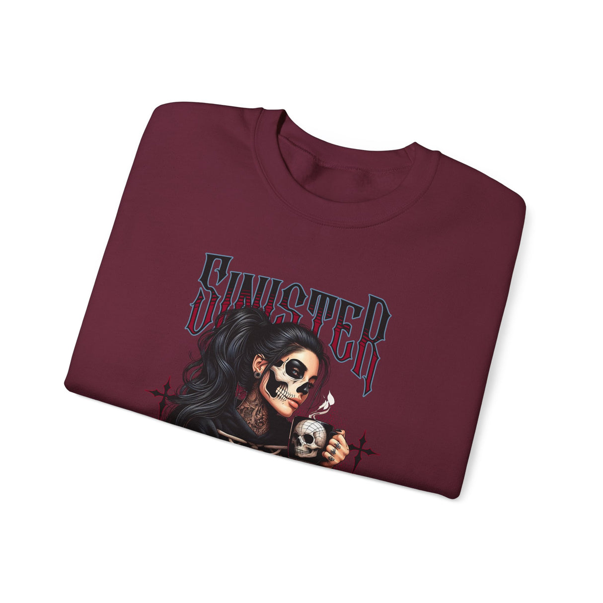 Sinister Soul Skull Woman sweatshirt | Gothic Skeleton Design