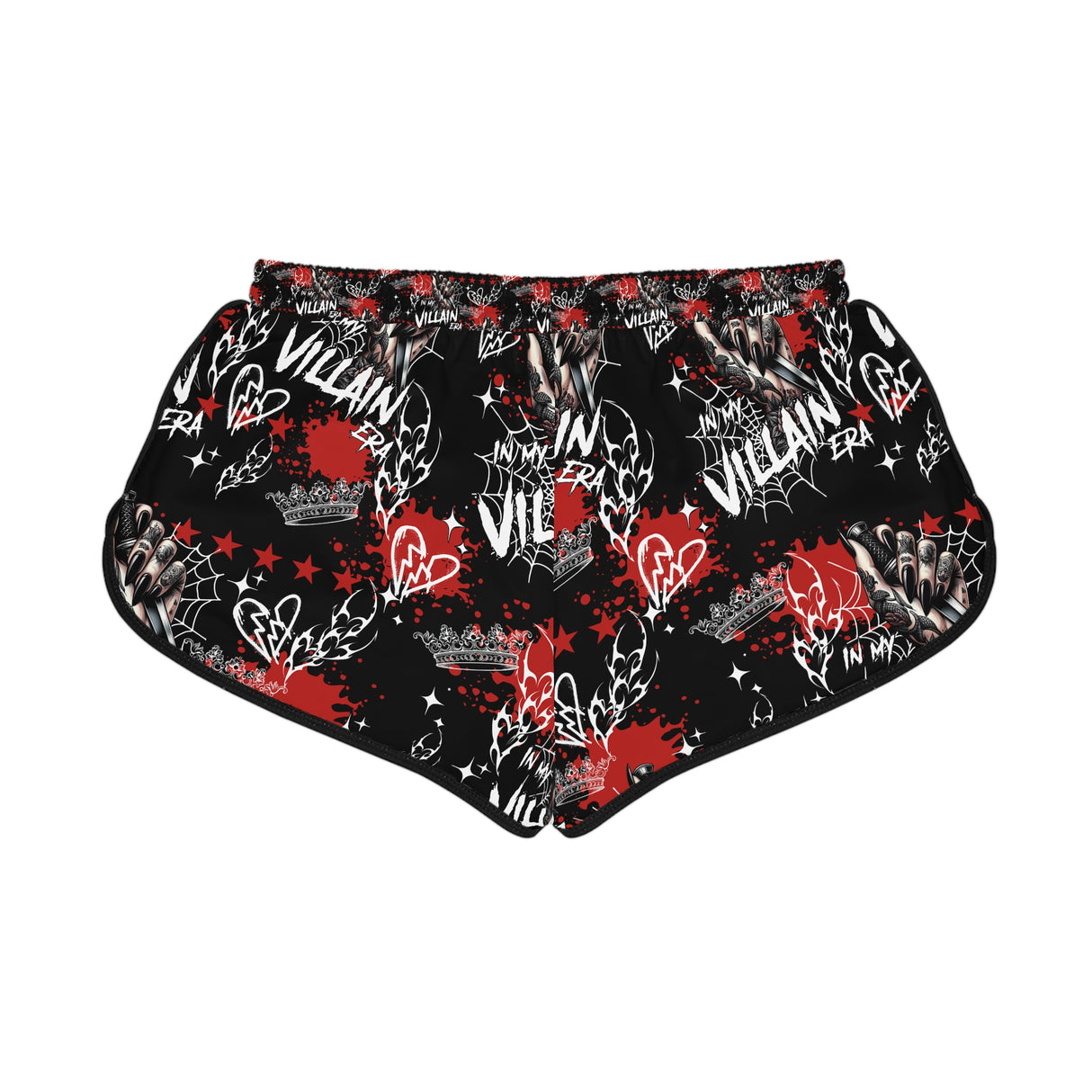 Women's Relaxed Skull Print Shorts - In My Villain Era