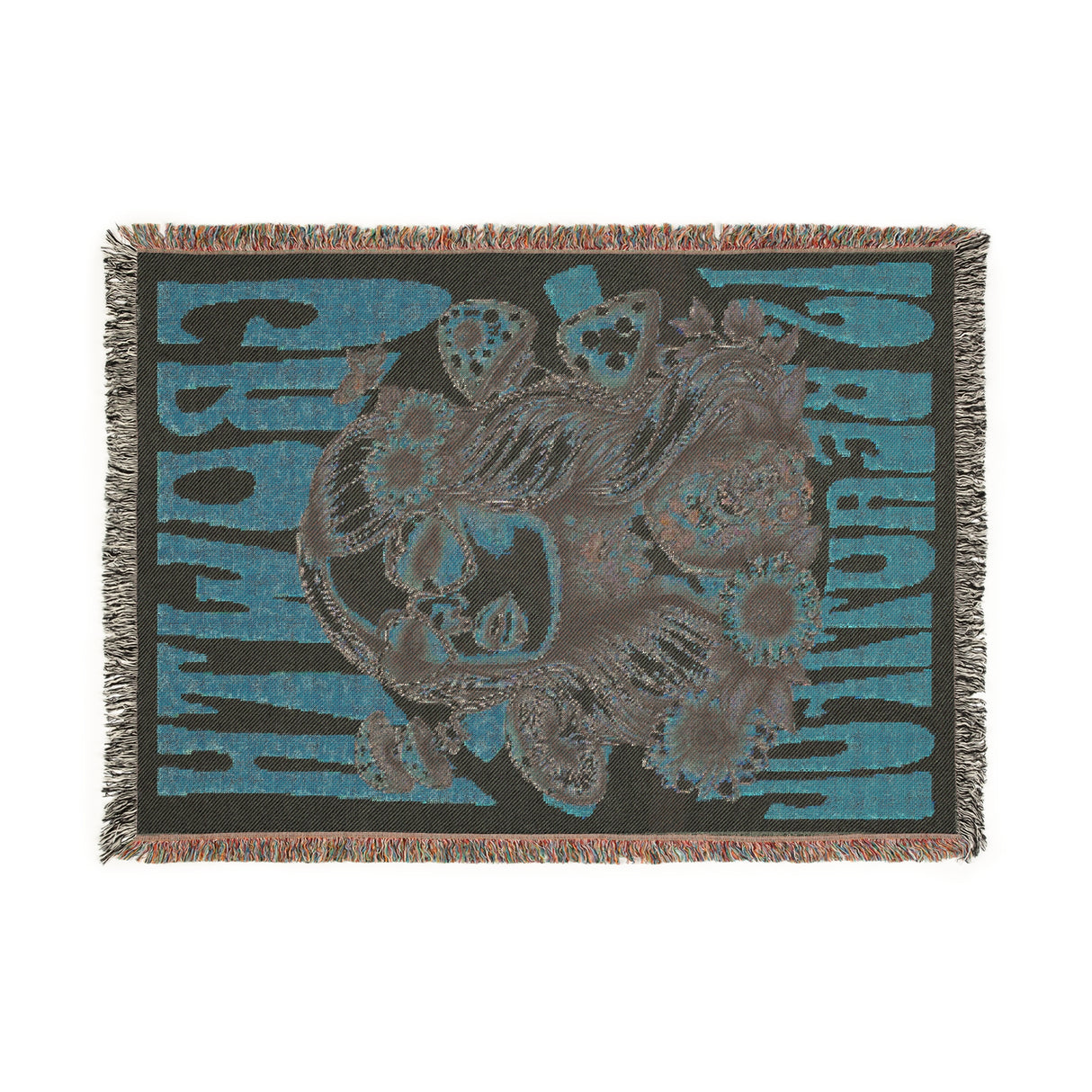 Growth Vibes Woven Blanket | Bohemian Decor for Cozy Living