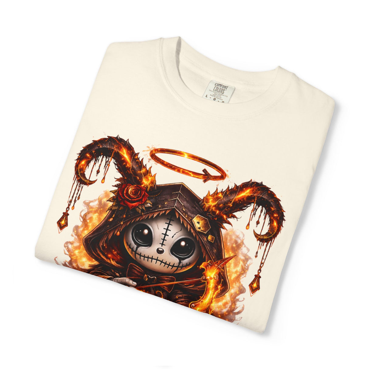 Fiery Sagittarius Skull Archer T-shirt | Zodiac Archer Graphic Tee