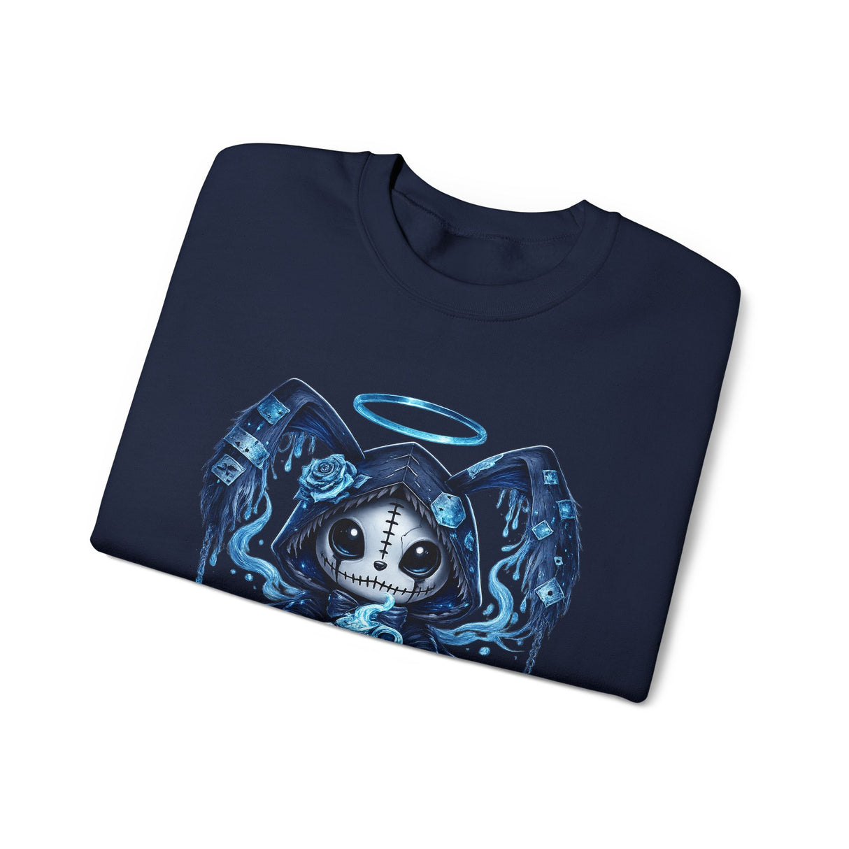 Aquarius Grim Reaper Zodiac Crewneck Sweatshirt | Water Bearer Hoodie Art