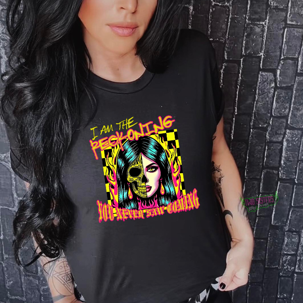 I am the Reckoning They Never Saw Coming Black T-Shirt, Sweatshirt, or Hoodie | Goth, Grunge Women's Tops (Copy)