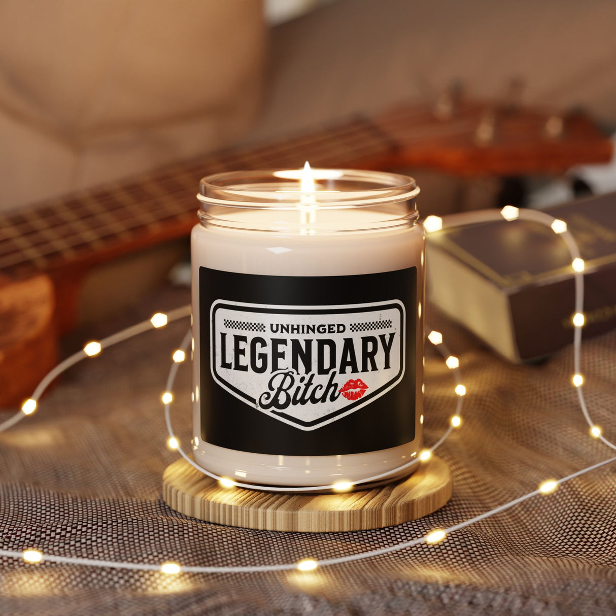 Legendary Bitch Scented Soy Candle, Unique Gift for Her, Relaxation Aromatherapy, Home Decor, Birthday Present