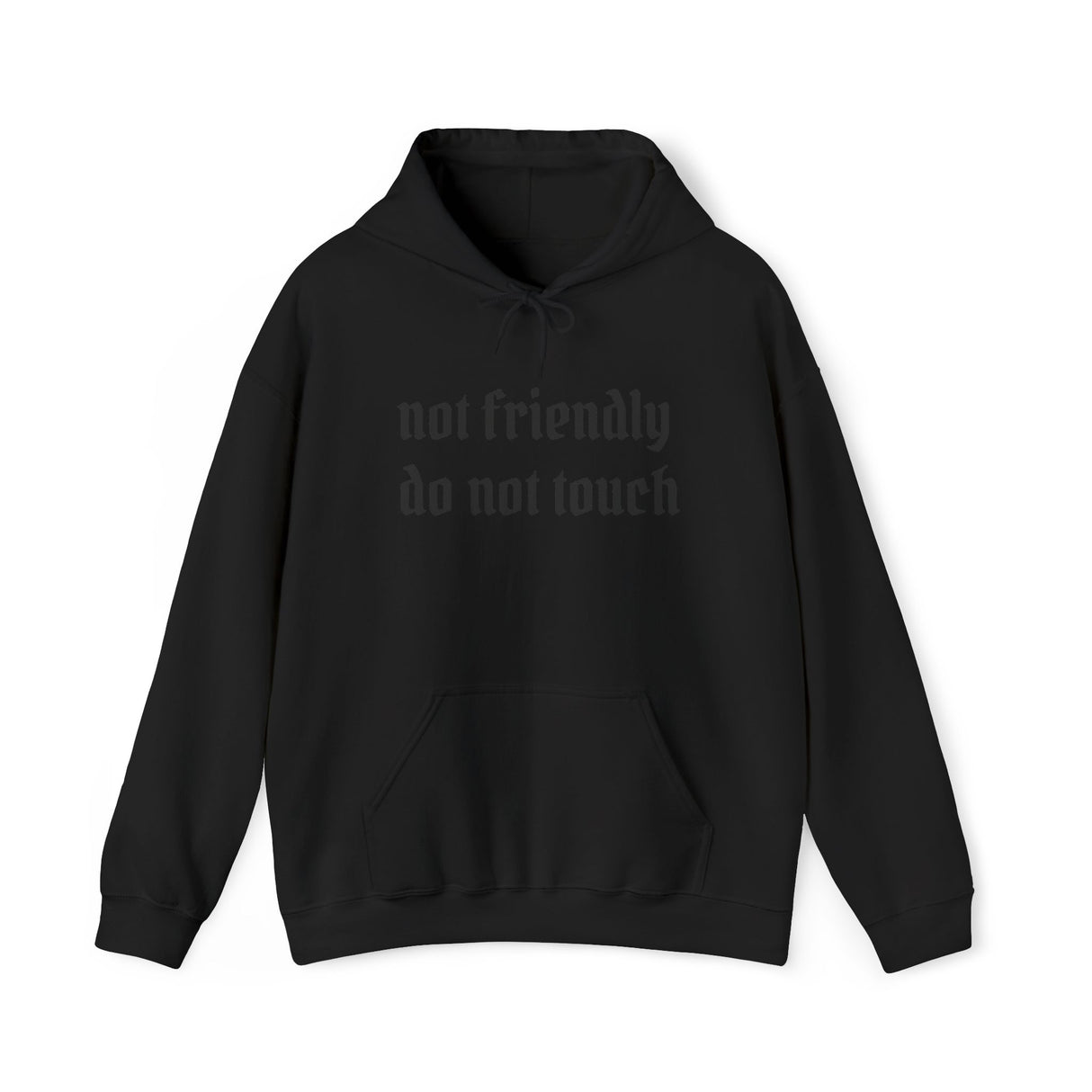 Not Friendly "Do Not Touch" Hoodie — Statement Graphic Hoodie