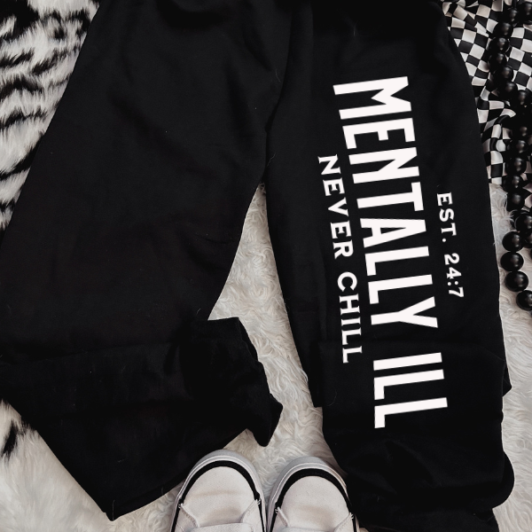 Mentally Ill, Chronically Cute Pink Sweatshirt