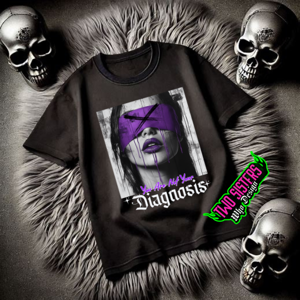 ***BUY INDIVIDUALLY******EXCLUSIVE***You Are Not Your Diagnosis Black TShirt or Black Sweatshirt + Jogger Pants
