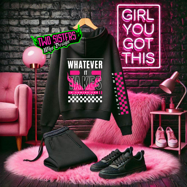 Whatever it Takes, I'm Coming for Everything Skeleton Black Hoodie or Black Sweatshirt