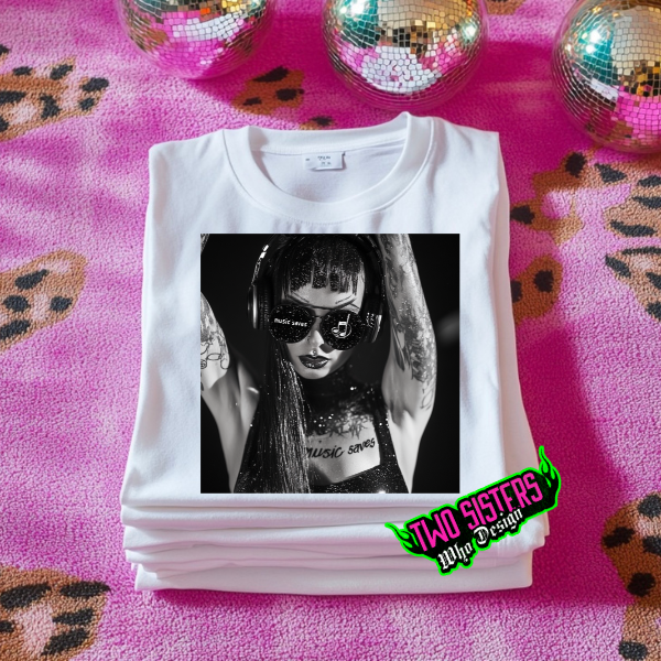 Emo Girl White TShirt or Ash Sweatshirt