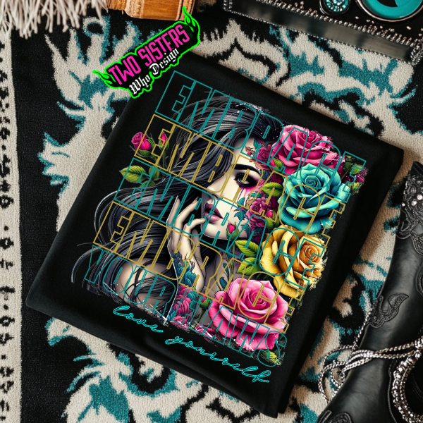 ***EXCLUSIVE***Embrace Your Flaws, Love Yourself Black TShirt or Black Hoodie