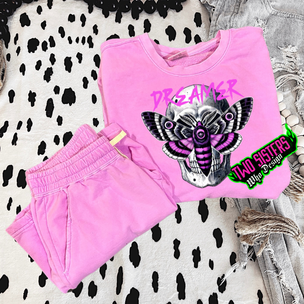 ***BUY INDIVIDUALLY***Dreamer Comfort Color Lightweight Crewneck Sweatshirt and/or Lightweight Adult Sweat Shorts (Copy) (Copy)