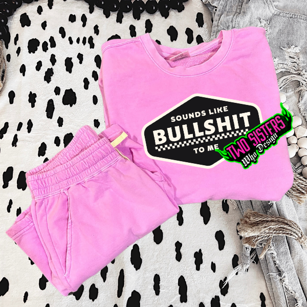 ***BUY INDIVIDUALLY***Sounds Like Bulls&it Comfort Color Lightweight Crewneck Sweatshirt and/or Lightweight Adult Sweat Shorts (Copy) (Copy) (Copy)