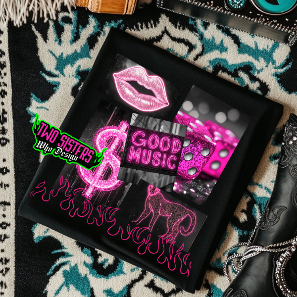 Rock Your Style with the "Good Music" Black Tee or Sweatshirt