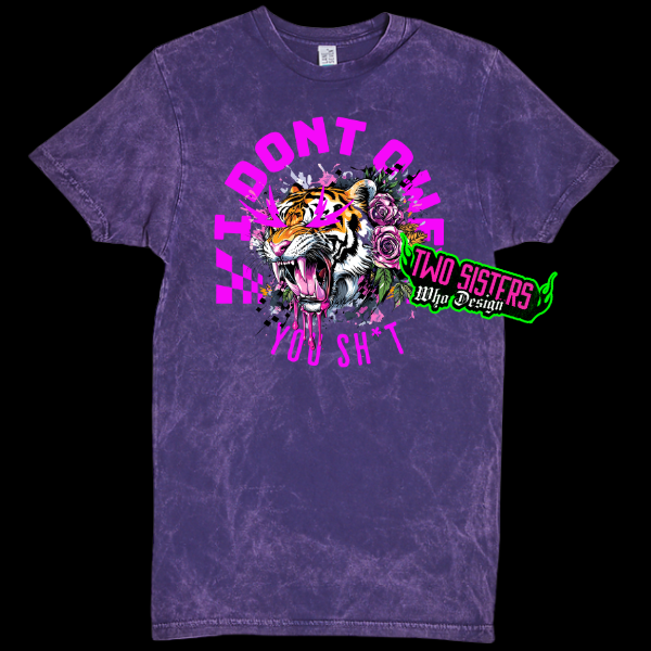 "I Don’t Owe You Sh-t" – Purple Mineral Wash Tee or Hoodie