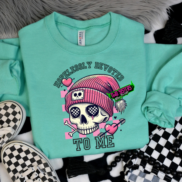 π Hopelessly Devoted to Me π β¨ Mint Sweatshirt or T-Shirt for Self-Love Queens! β¨
