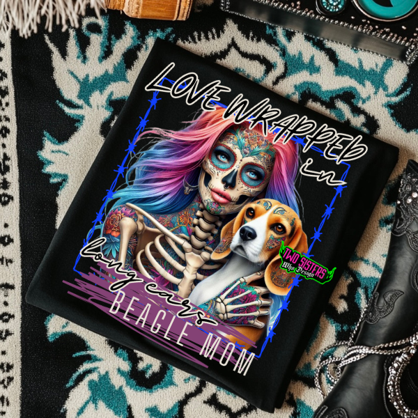 ***CUSTOMIZE******EXCLUSIVE*** Love Wrapped in Long Ears – Beagle Mom Tee, Hoodie, or Sweatshirt
