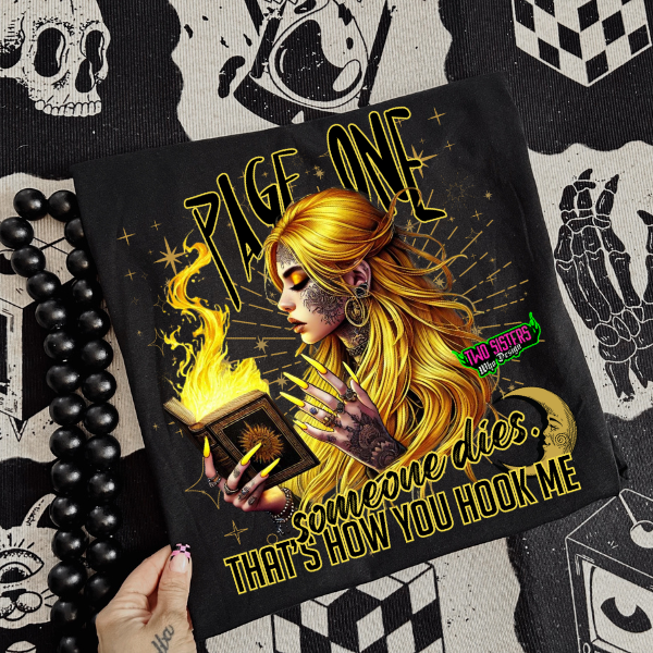 ***EXCLUSIVE***Page One. Someone Dies. You Have Me Hooked." Loungewear Set