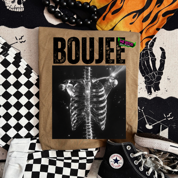 BOUJEE SKELETON RIBCAGE TEE β COYOTE BROWN