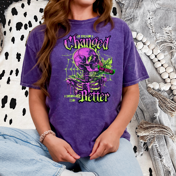 ***EXCLUSIVE*** OF COURSE I CHANGED – MINERAL WASH GRAPHIC TEE