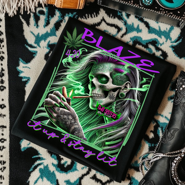 ***EXCLUSIVE*** Blaze It Up & Stay Lit The Ultimate 4.20 Vibe Tee/Sweatshirt