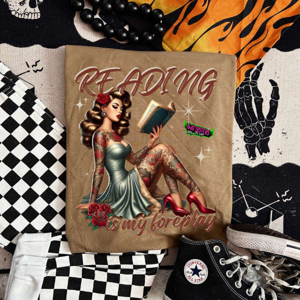 ***EXCLUSIVE***Reading Is My Foreplay" Coyote Brown T-Shirt