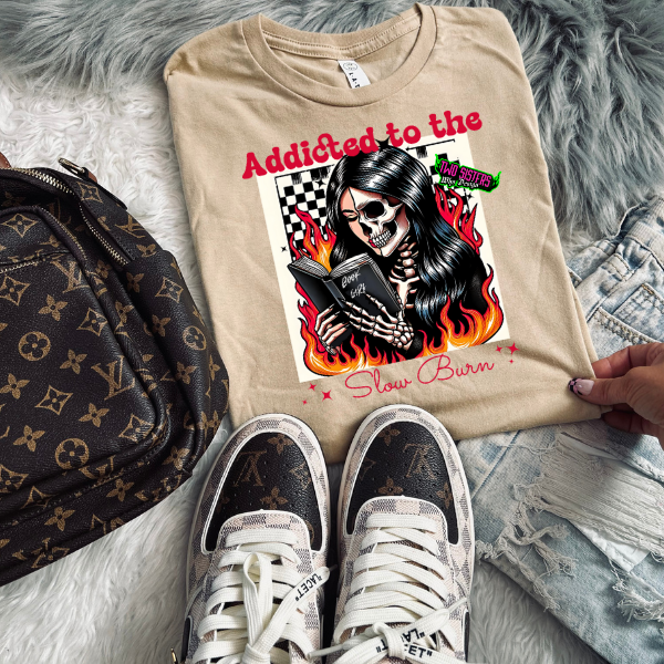 ***EXCLUSIVE***Addicted to the Slow Burn" Latte T-Shirt