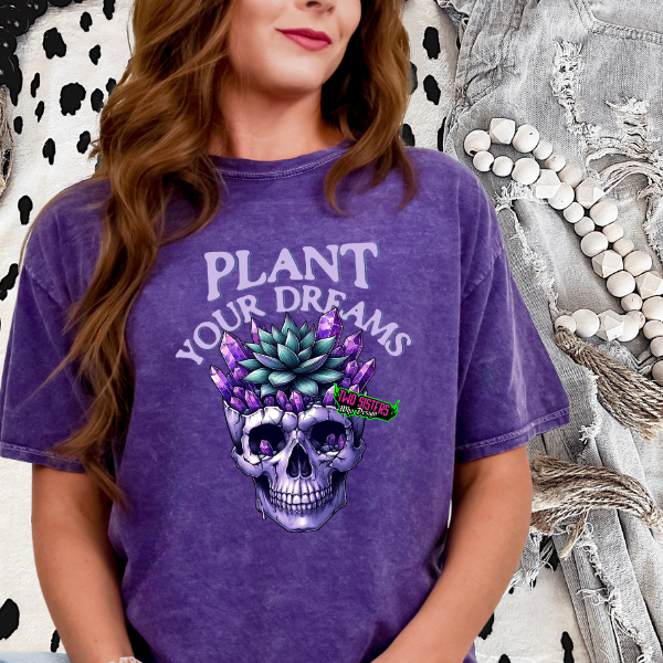 "Plant Your Dreams" Crystal Skeleton Tee | Hoodie | Sweatshirt