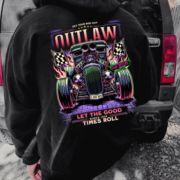 Get Your Rod Out & Let the Good Times Roll! Black Tee, Sweatshirt, Hoodie, or Zip Up