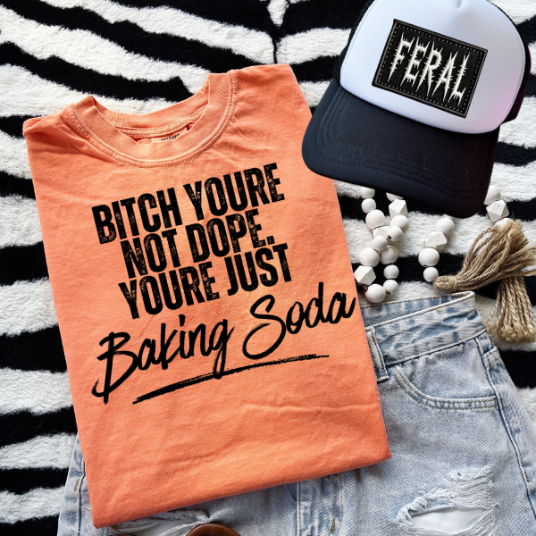 ***BUY INDIVIDUALLY***Bitch You're Not Dope, You're Just Baking Soda + Optional Trucker Hat and/or Shorts (Copy)