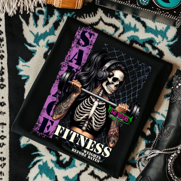 Savage - Weights Before Dates - Black TShirt or Cropped TShirt