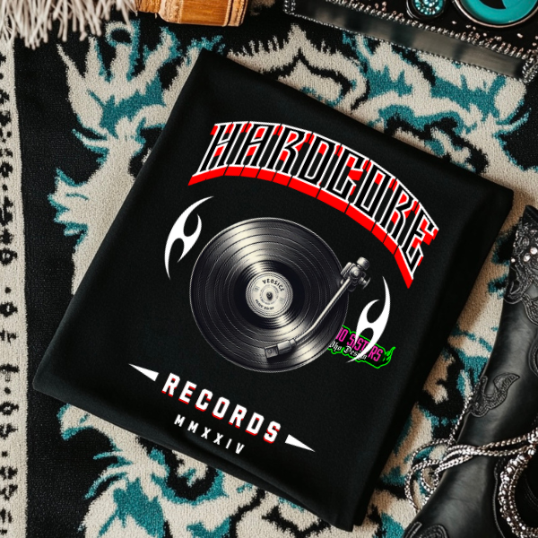 Hardcore Vinyl - Black TShirt, Sweatshirt, Hoodie, or Zip Up Hoodie