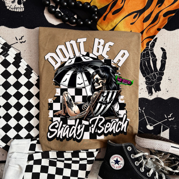 ***EXCLUSIVE***Don't Be A Shady Beach - Neon Cantaloupe, Coyote Brown or Black TShirt