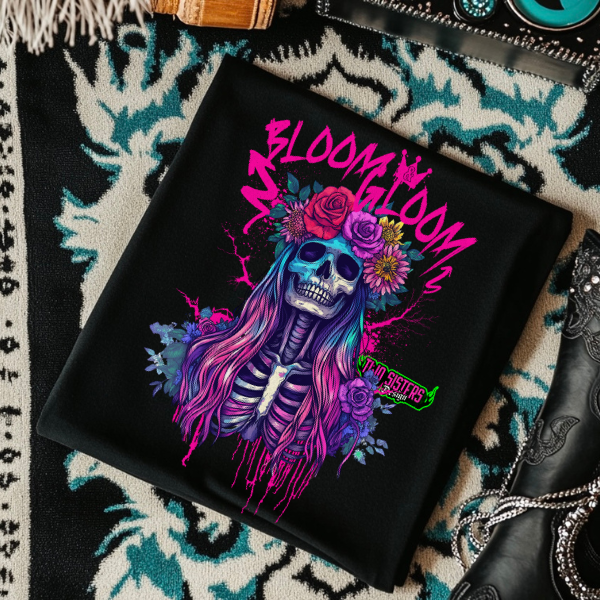 ***EXCLUSIVE***Bloom Gloom- Mineral Wash or Black TShirt, Sweatshirt, Hoodie, or Zip Up Hoodie