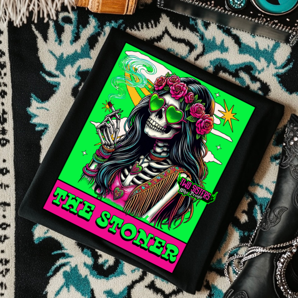 The Stoner - Tarot 4.20 - CC Neon Pink or Black Mineral Wash or Black Rocker Tank, TShirt, Sweatshirt, Hoodie, or Zip Up Hoodie