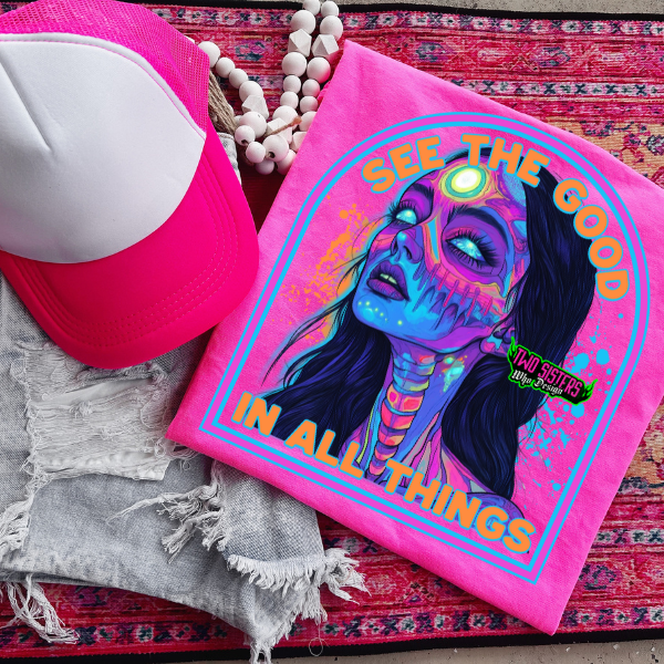 See The Good In All Things - CC Neon Pink or Chambray, Black Mineral Wash or Black Rocker Tank, TShirt, Sweatshirt, Hoodie, or Zip Up Hoodie