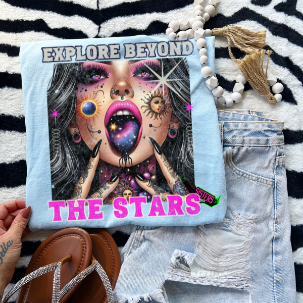 **EXCLUSIVE**Explore Beyond the Stars - CC Chambray TShirt or Charcoal Rocker Tank