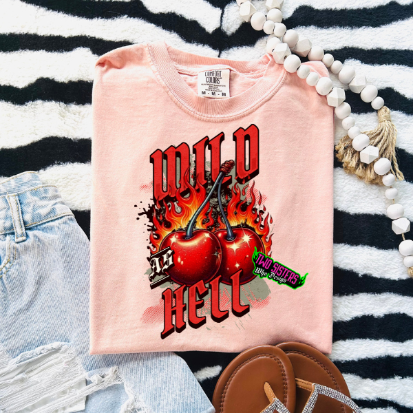 Wild as Hell - CC Peach TShirt