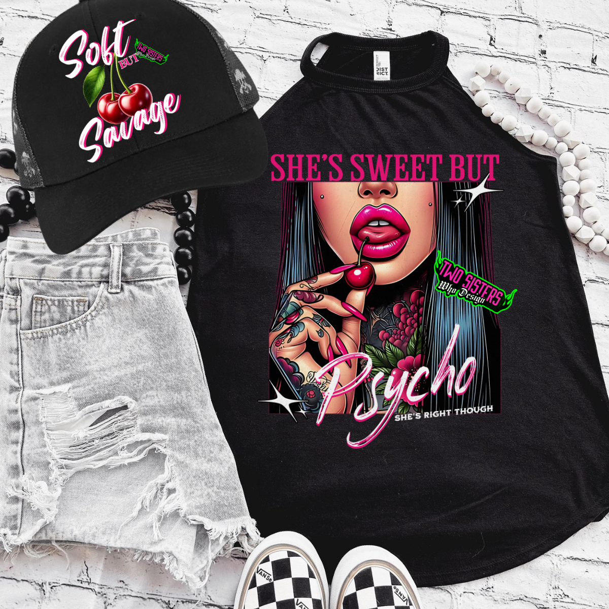 EXCLUSIVE MATCHING SET* TSHIRT, ROCKER TANK, TRUCKER HAT, & SHORTS + A SURPRISE FREEBIE