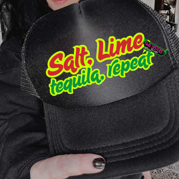 ***EXCLUSIVE**Salt, Lime, Tequila Repeat Trucker Hat