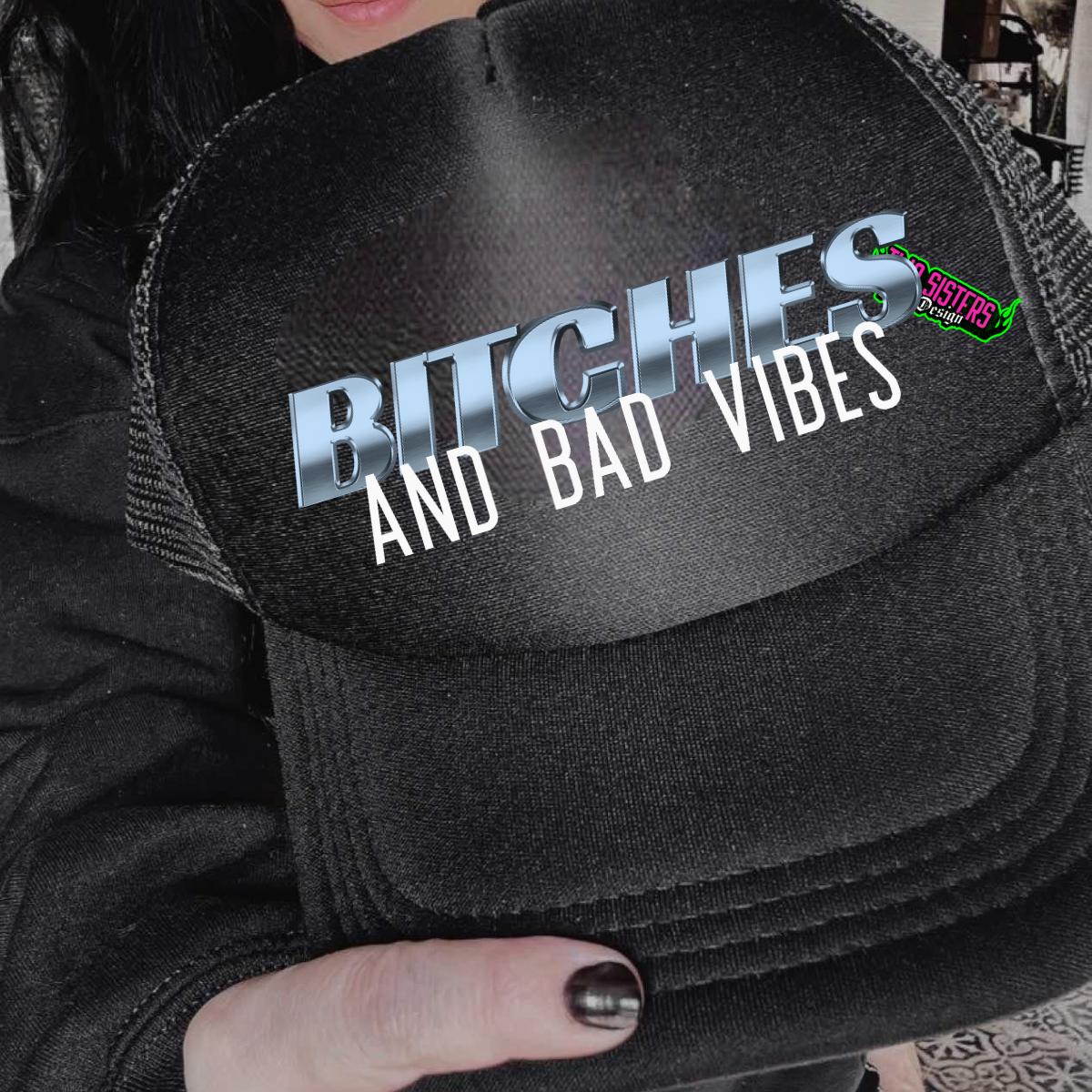 *EXCLUSIVE*Beam Me Up, Earth is Full of Bitches & Bad Vibes - Black Mineral Wash TShirt, Black Rocker Tank, Sweatshirt, Hoodie, or Zip Up Hoodie | Trucker Hat | Charcoal Shorts