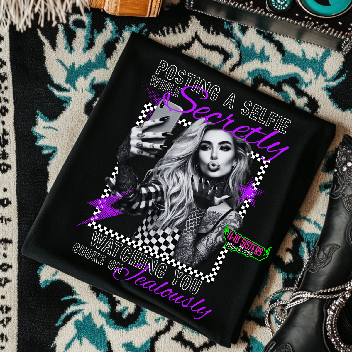 *LIMITED EDITION* Bundle of *CLEAN* FOUR Black & White with Pop of Color