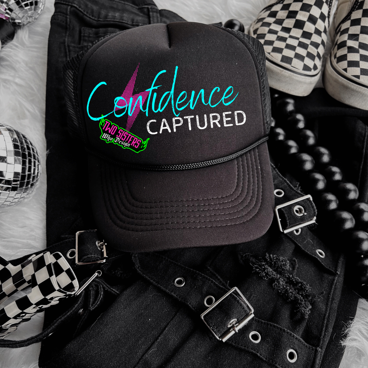 *EXCLUSIVE*Confidence Captured Trucker Hat