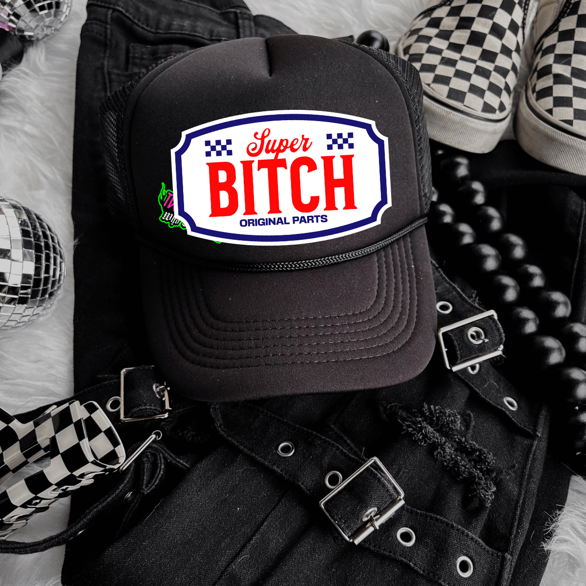 Super Bitch Original Parts Trucker Hat