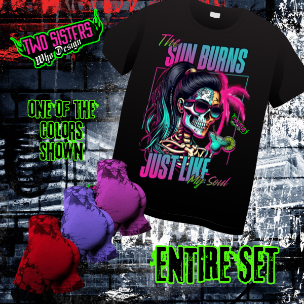 LIMITED EDITION: The Sun Burns Just Like My Soul Graphic TShirt + Biker Short Bundle
